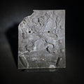 Lot 122 - Antique Cast Metal Heraldic Rampant Lion Plaque with Banner and Crown
