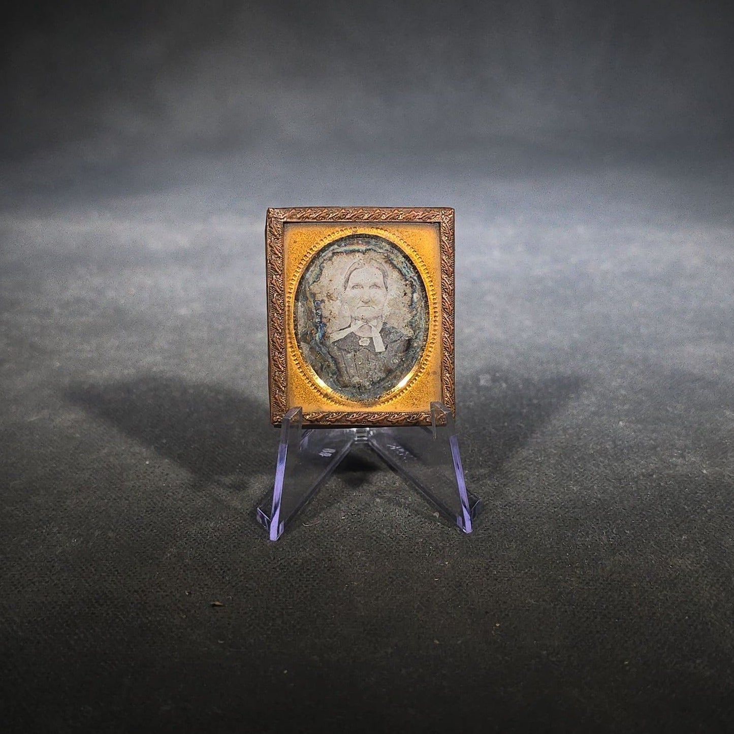 Antique 1/16th Plate Daguerreotype Photograph of an Elderly Woman in Bonnet, Uncased