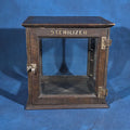 Lot 117 - Antique Oak and Glass Sterilizer Cabinet, Manufactured by the American Cabinet Co., Two Rivers, Wisconsin, 13-1/4" H