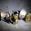 Lot 084 - Trio of Vintage Justrite Carbide Mining Lamps