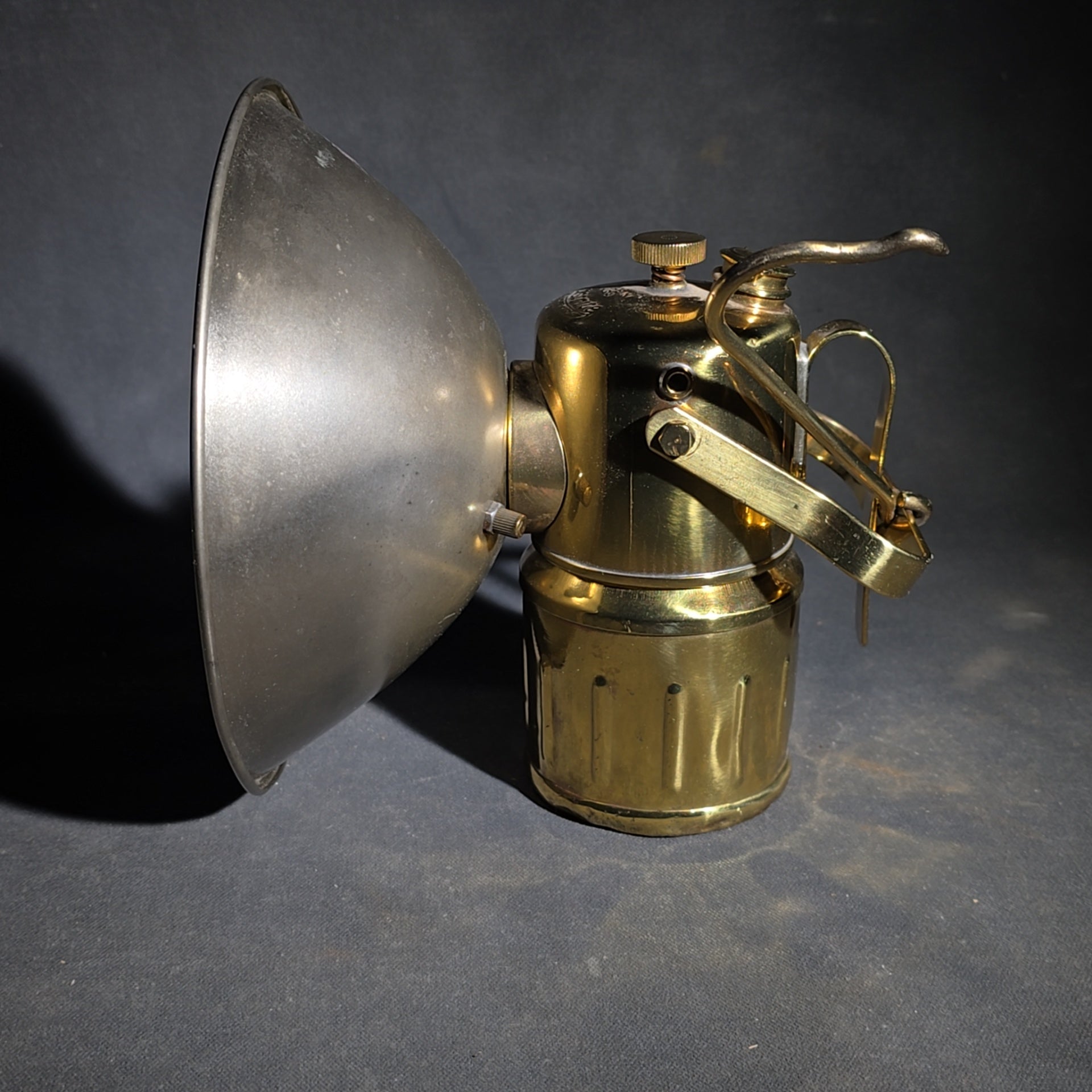Trio of Vintage Justrite Carbide Mining Lamps