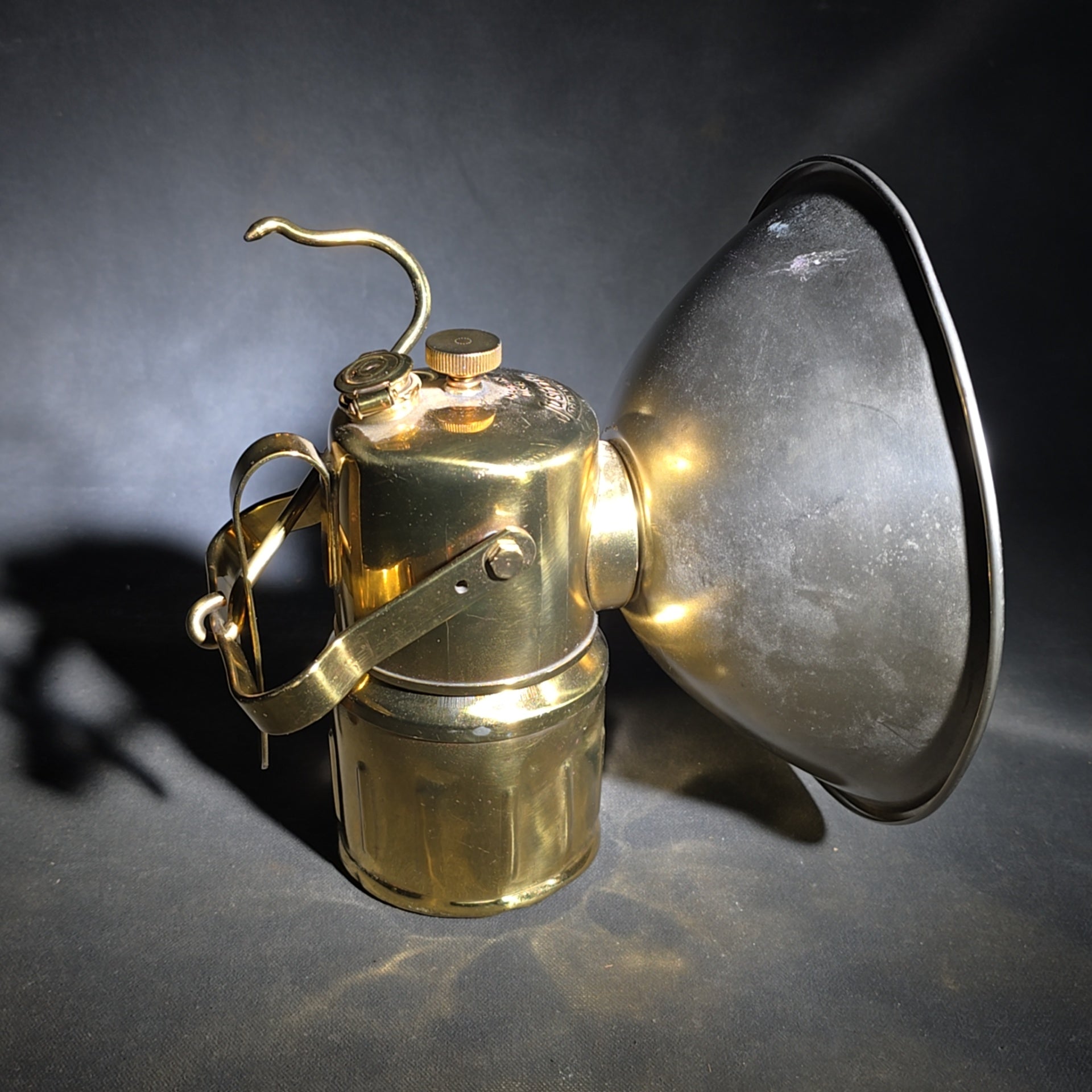 Trio of Vintage Justrite Carbide Mining Lamps