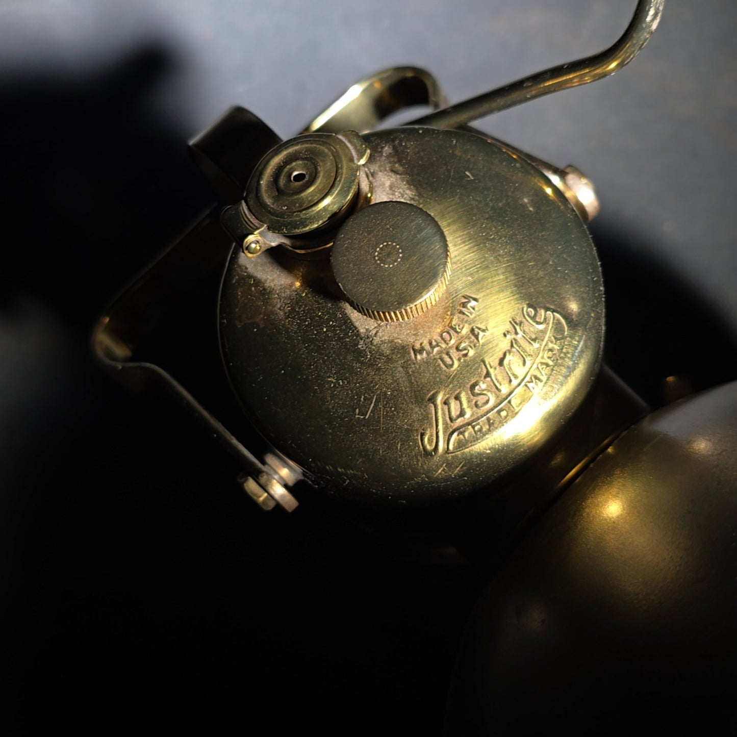 Trio of Vintage Justrite Carbide Mining Lamps