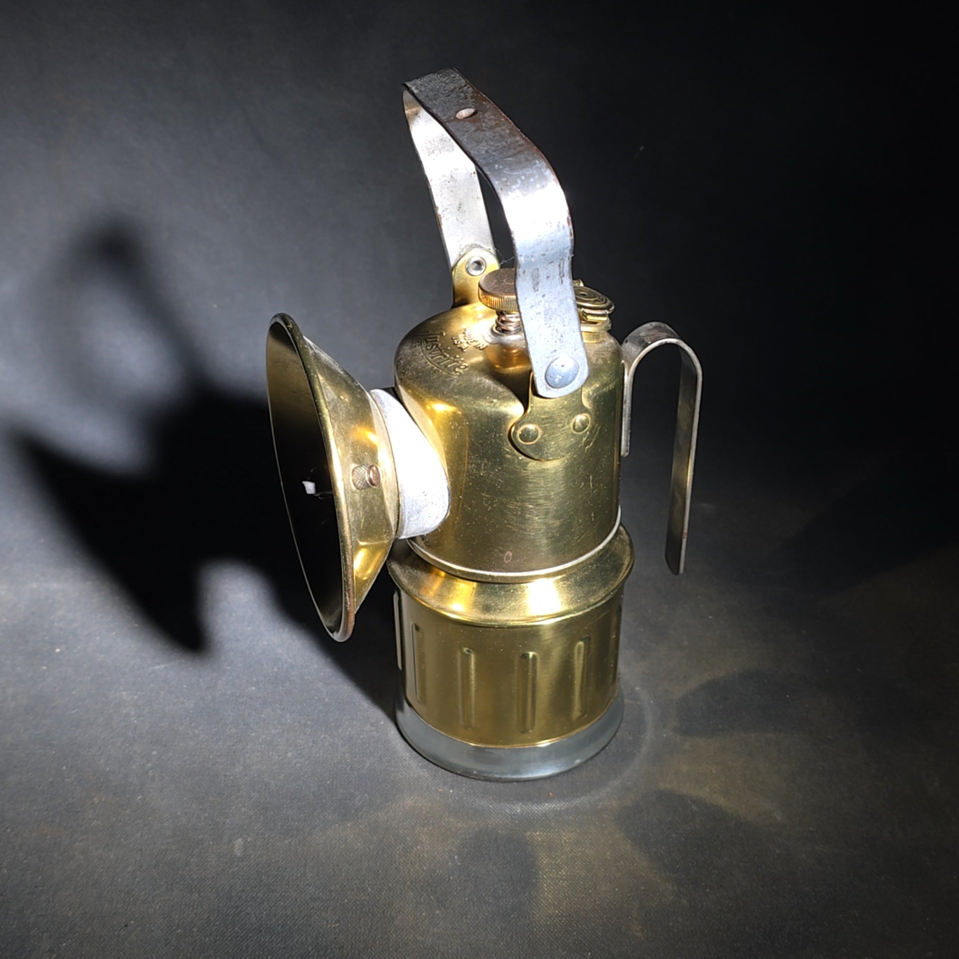 Trio of Vintage Justrite Carbide Mining Lamps
