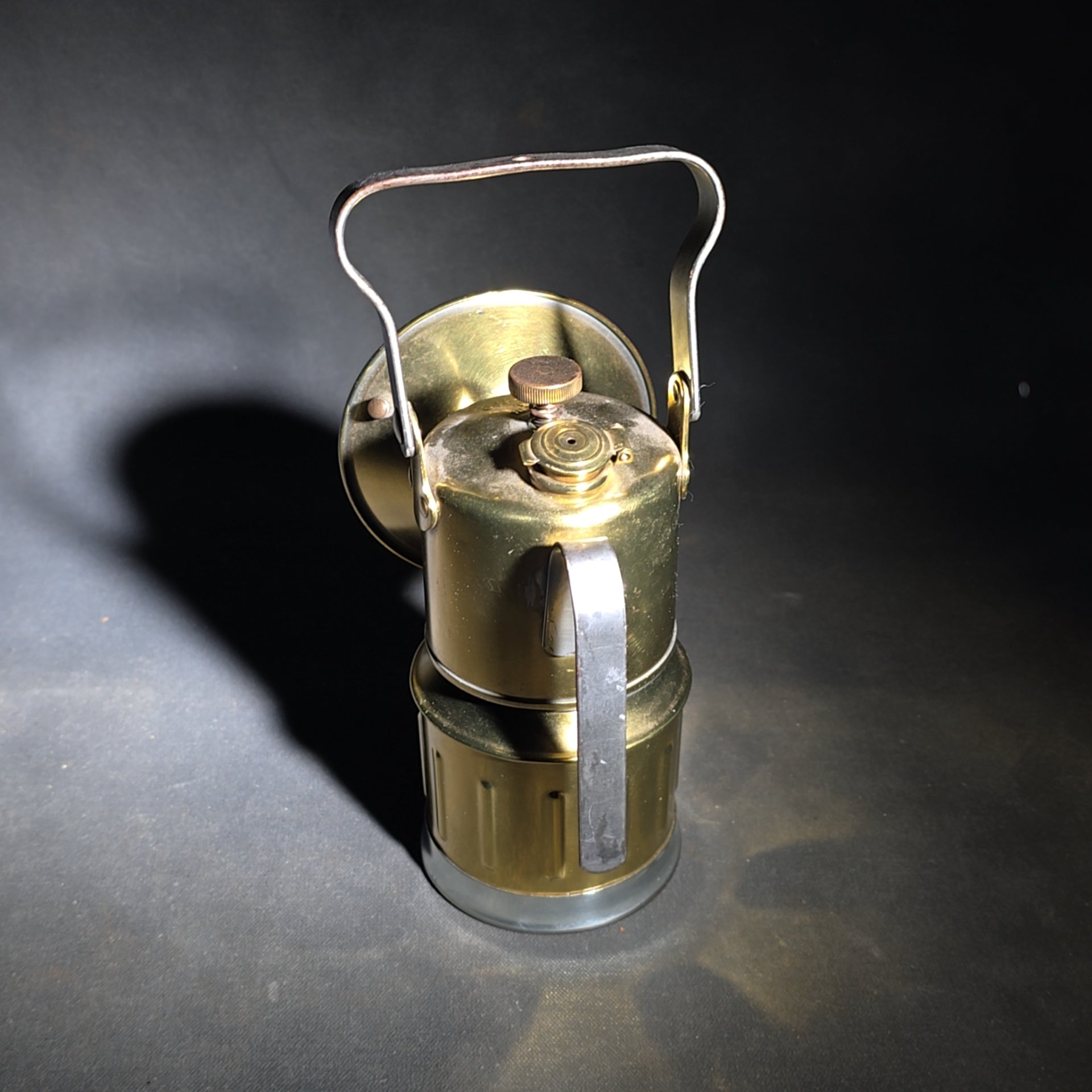 Trio of Vintage Justrite Carbide Mining Lamps