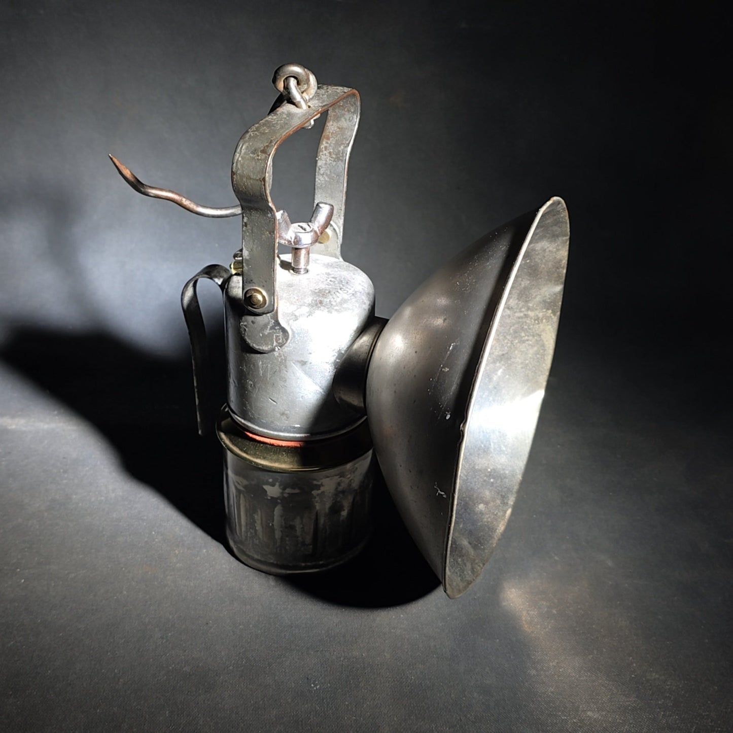Trio of Vintage Justrite Carbide Mining Lamps