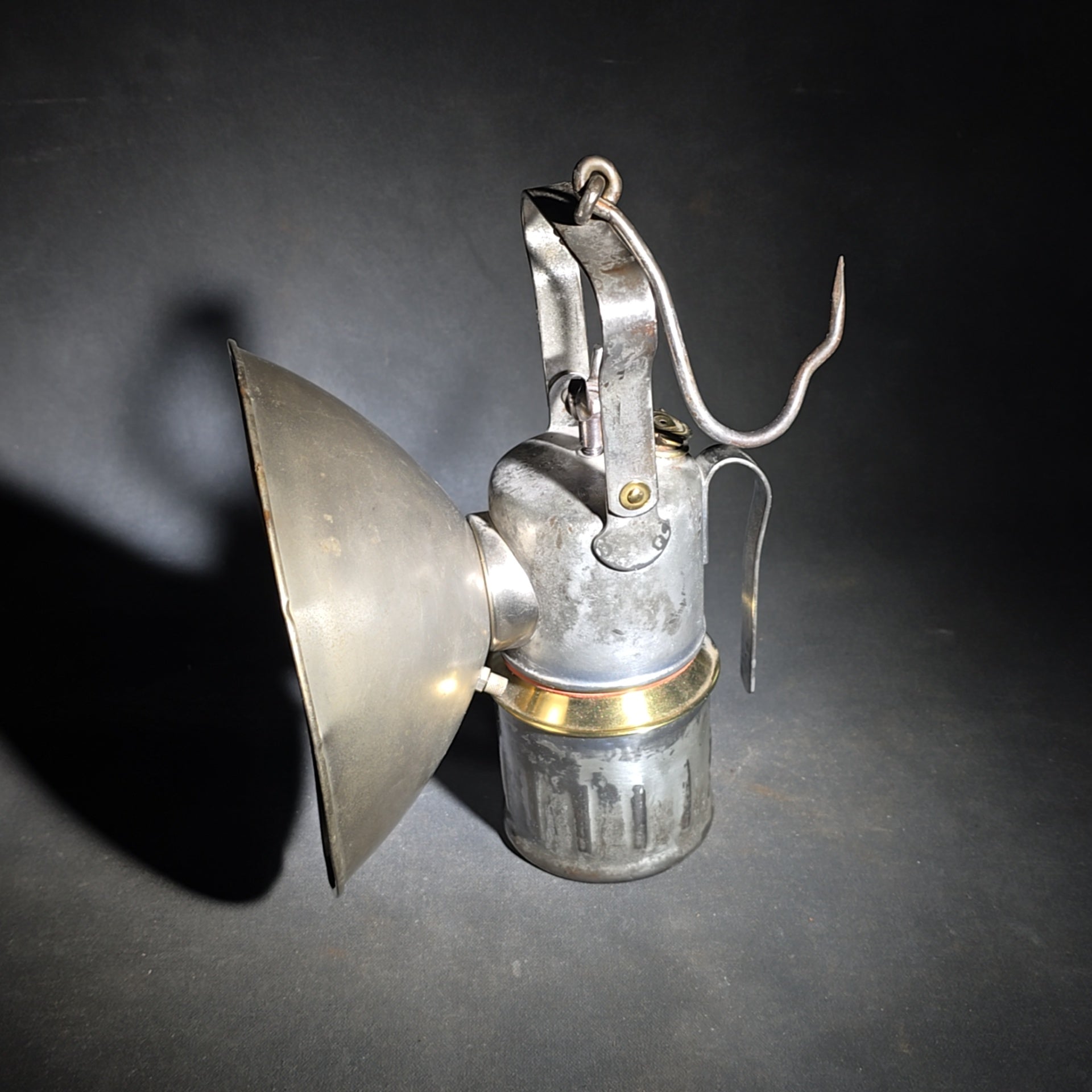 Trio of Vintage Justrite Carbide Mining Lamps