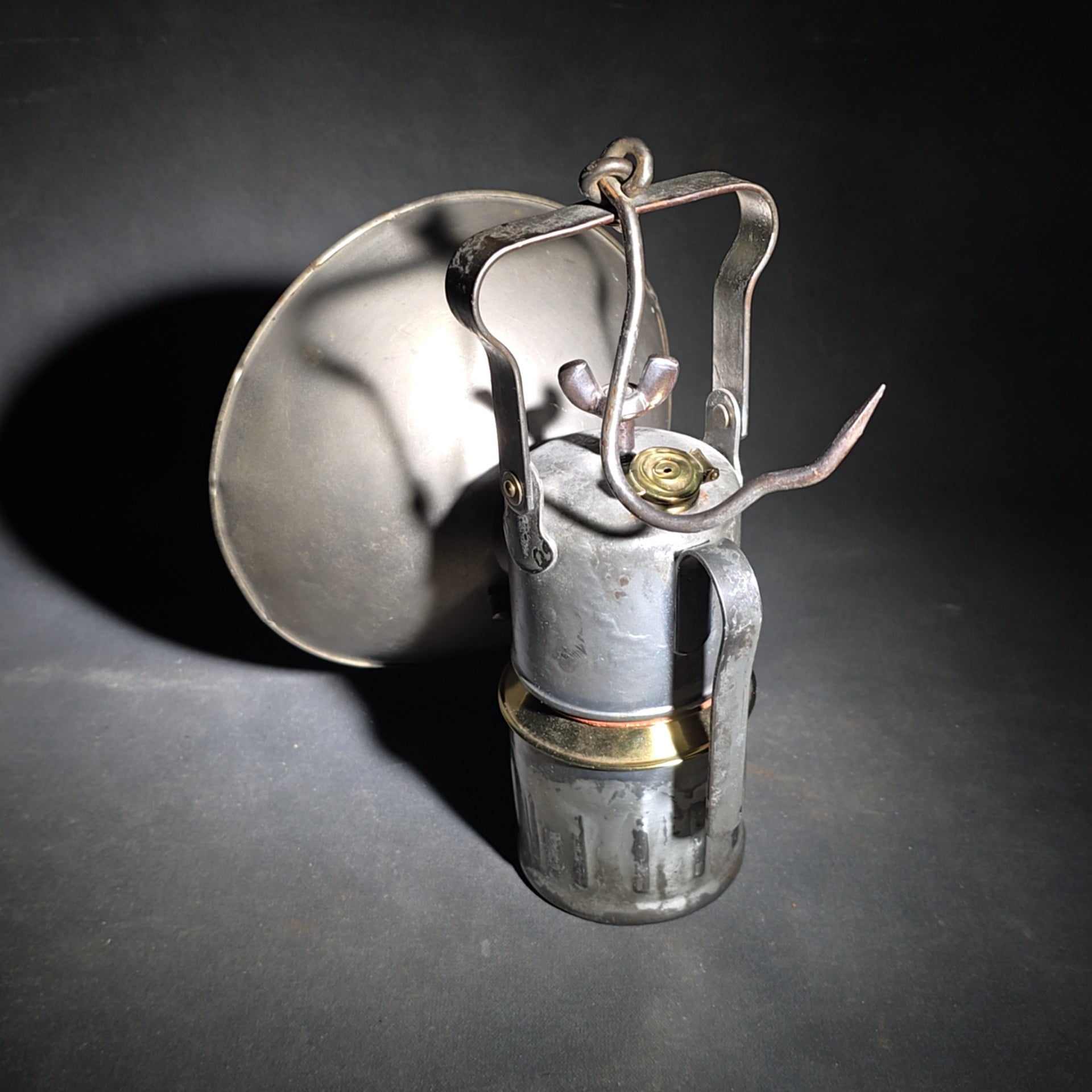 Trio of Vintage Justrite Carbide Mining Lamps