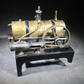 Lot 130 - Antique Weeden Toy Steam Engine with Brass Boiler and Flywheel, Manufactured by Weeden Manufacturing Co., Note Broken Leg, 7" L