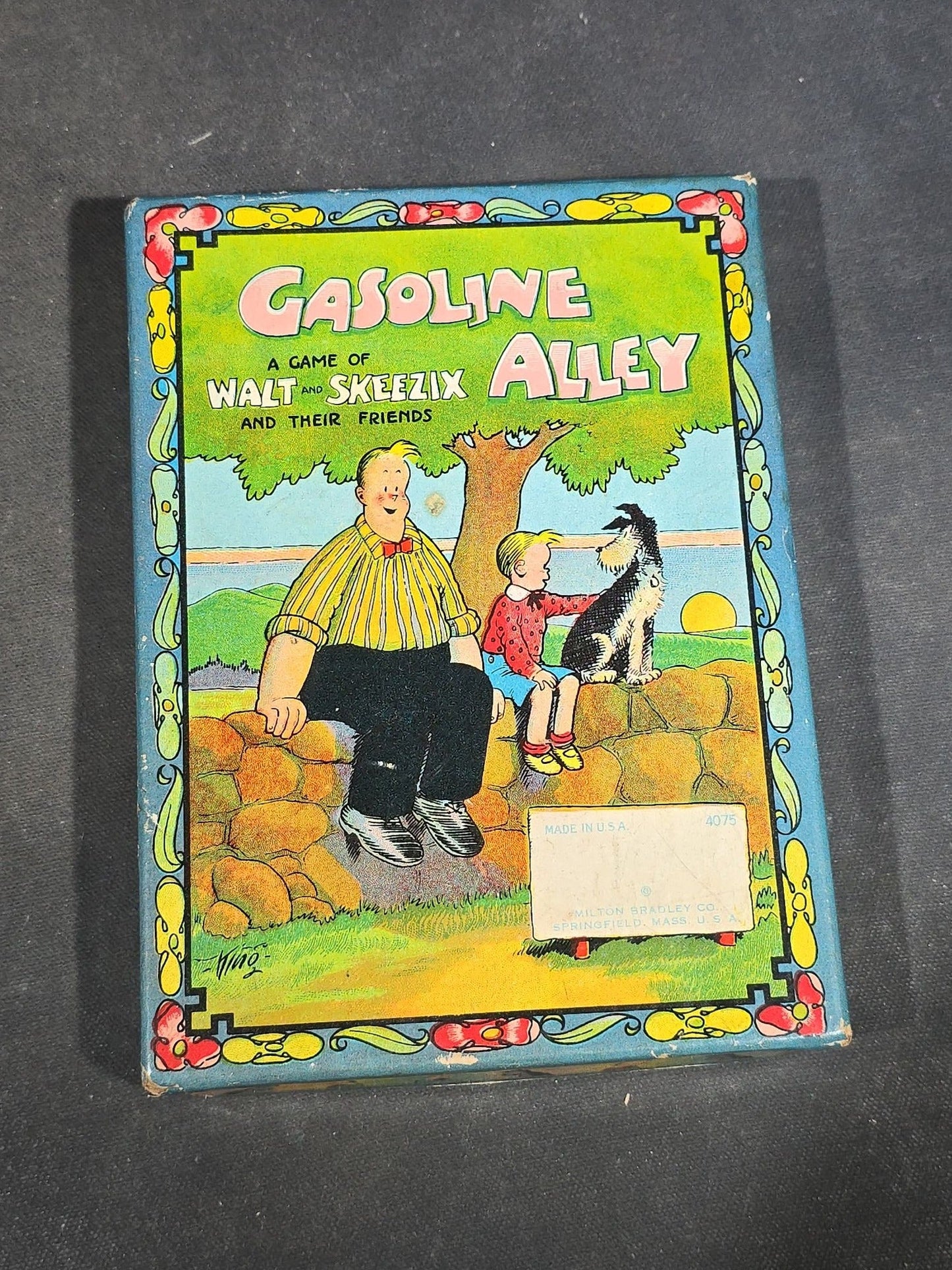Grouping of Five Antique Card and Letter Games including Okay, Gasoline Alley, Letters and Anagrams, Merry Matches, and Snap, Published by Milton Bradley, Parker Brothers, and McLoughlin Bros.