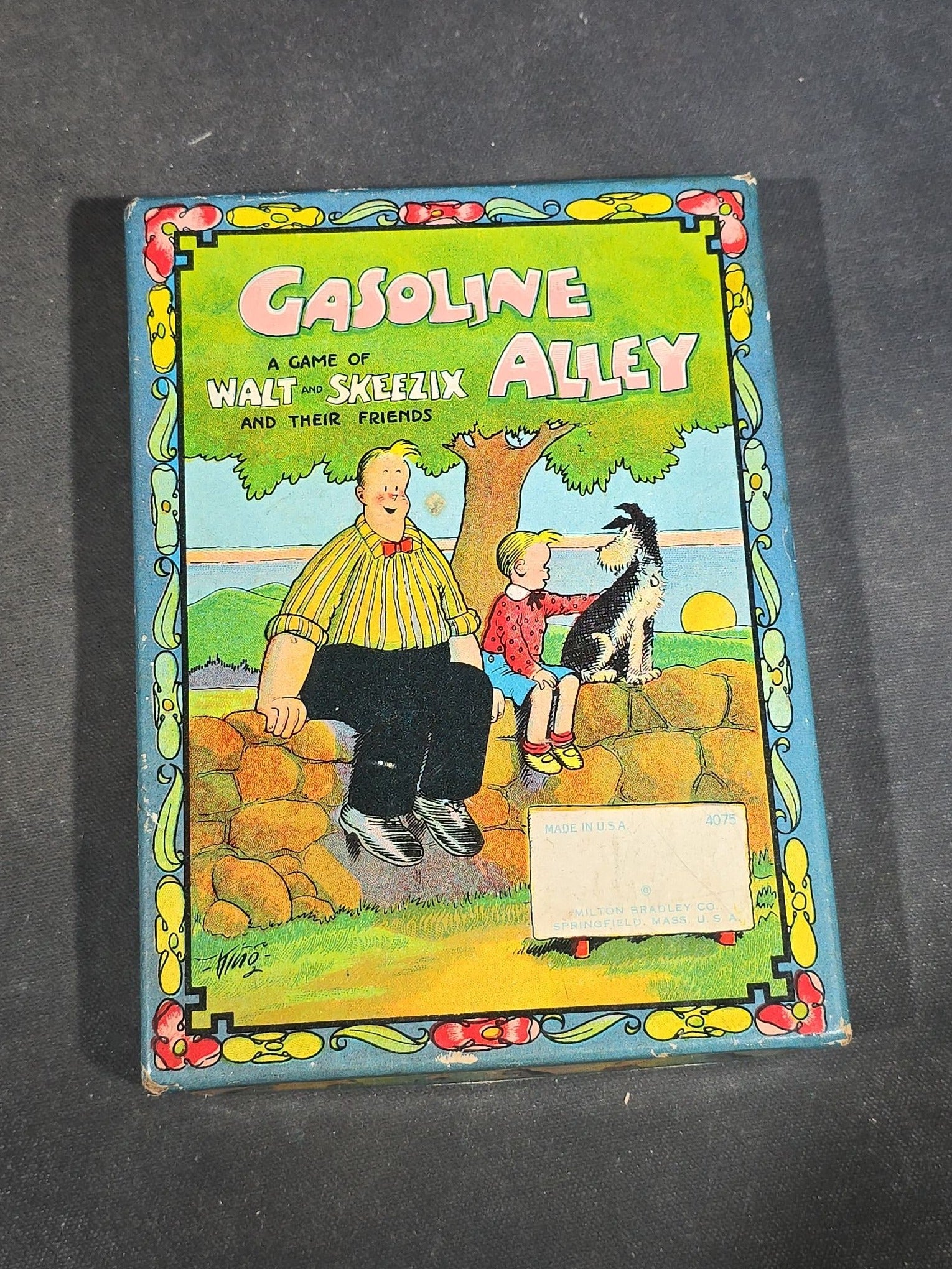 Grouping of Five Antique Card and Letter Games including Okay, Gasoline Alley, Letters and Anagrams, Merry Matches, and Snap, Published by Milton Bradley, Parker Brothers, and McLoughlin Bros.