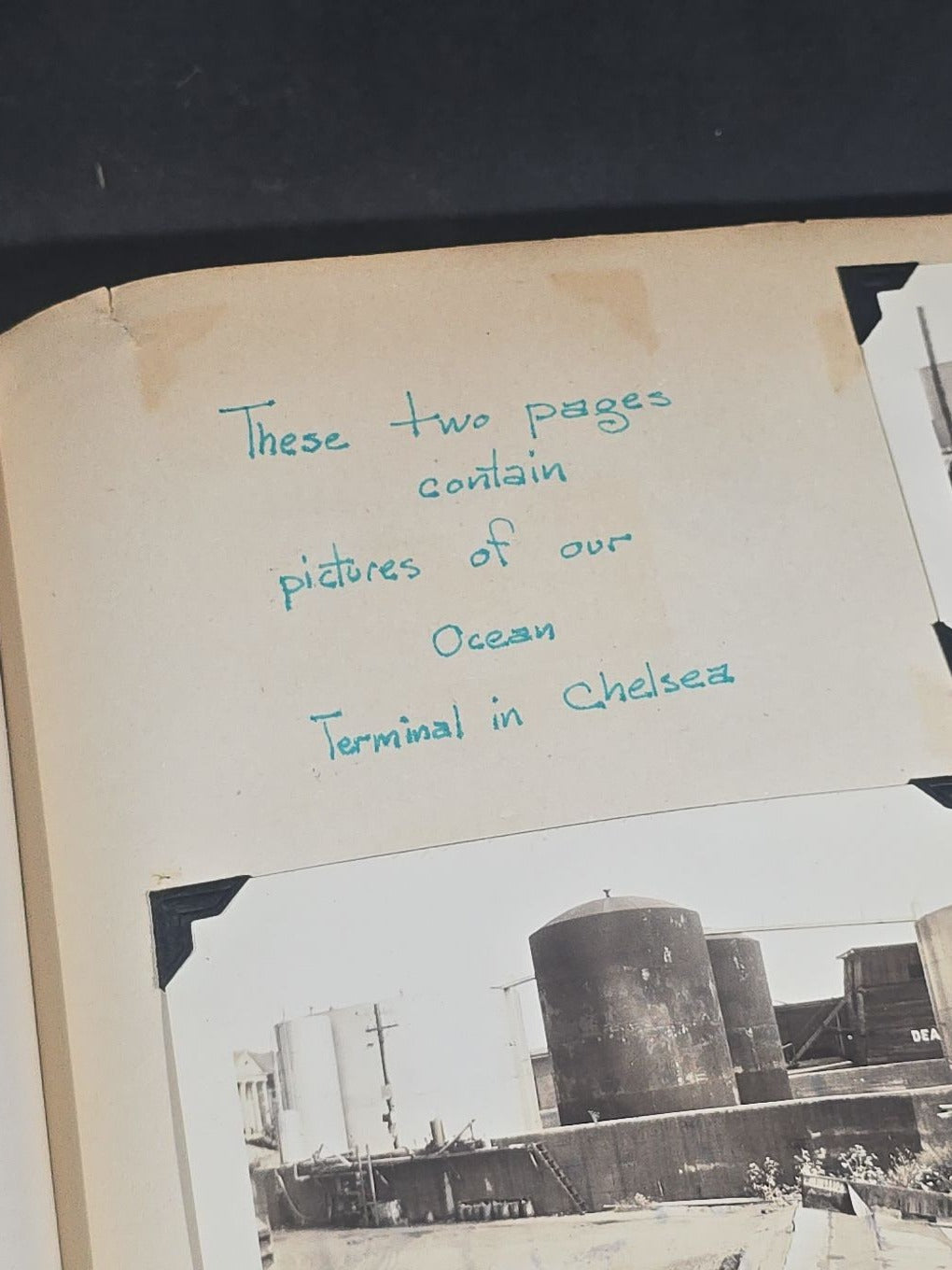 Vintage Quincy Oil Company Scrapbook with Snapshot Photographs, Newspaper Clippings, and Ephemera Documenting Fred E. Bergfors and Company Operations across Massachusetts, Circa 1928-1935