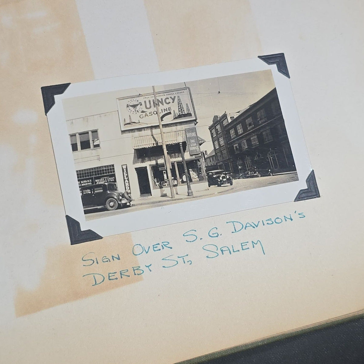 Vintage Quincy Oil Company Scrapbook with Snapshot Photographs, Newspaper Clippings, and Ephemera Documenting Fred E. Bergfors and Company Operations across Massachusetts, Circa 1928-1935