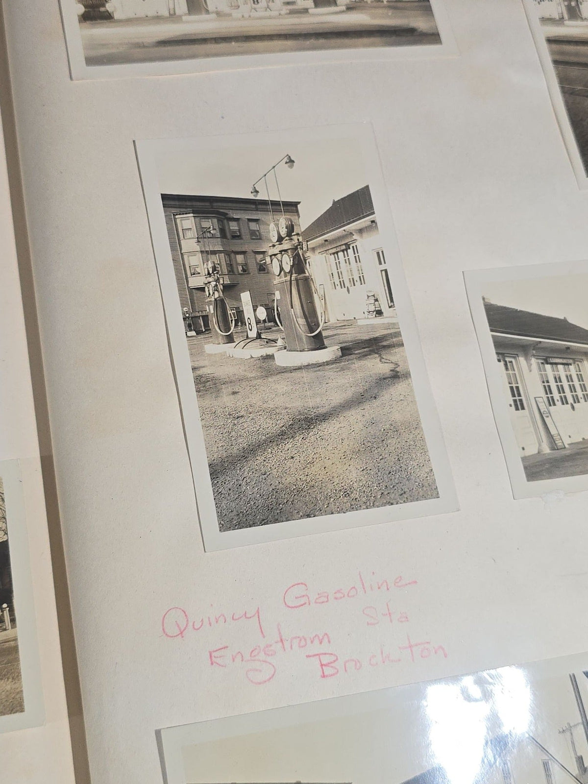 Vintage Quincy Oil Company Scrapbook with Snapshot Photographs, Newspaper Clippings, and Ephemera Documenting Fred E. Bergfors and Company Operations across Massachusetts, Circa 1928-1935