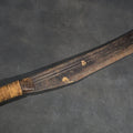 Lot 133 - Antique Machete with Curved Blade, Cord-Wrapped Handle, and Rounded Pommel, 21-1/4" L