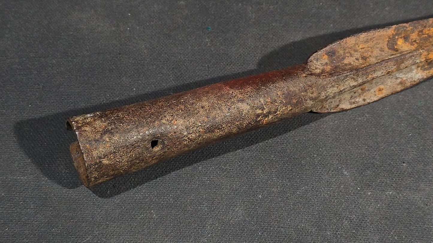 Antique Iron Spearhead with Socket