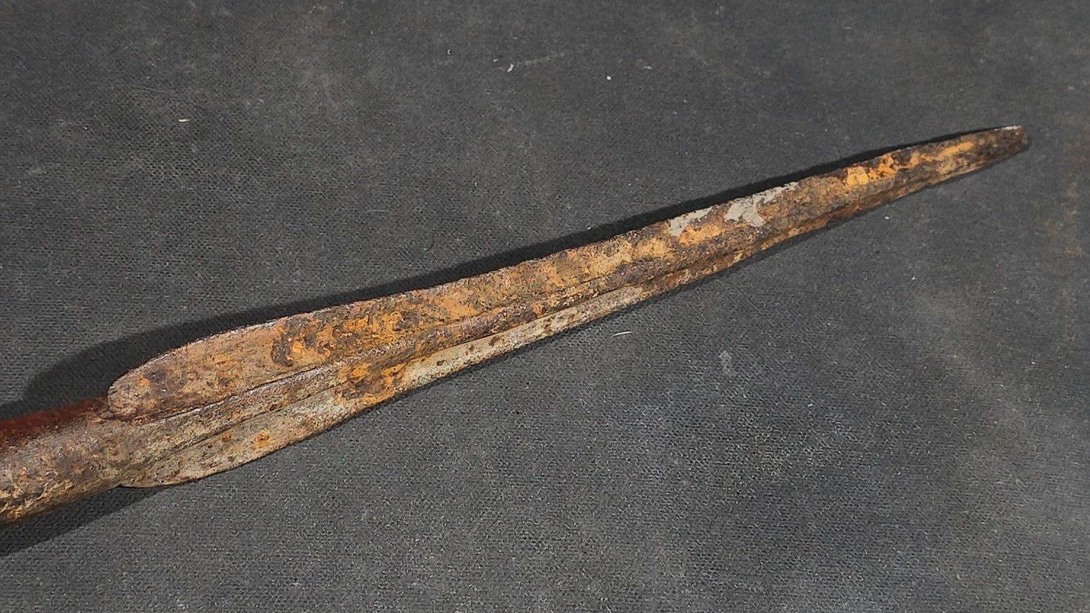 Antique Iron Spearhead with Socket