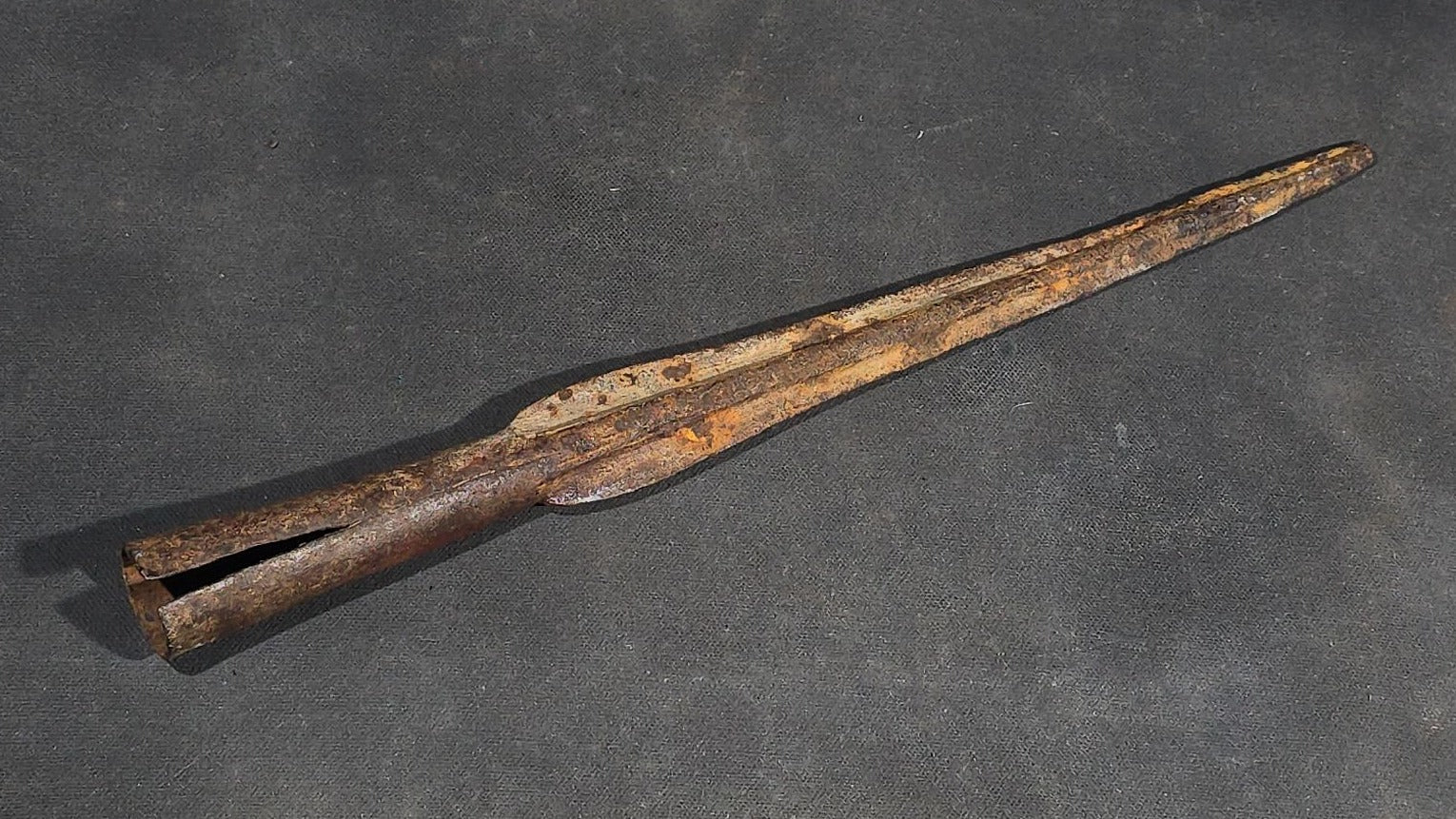 Antique Iron Spearhead with Socket