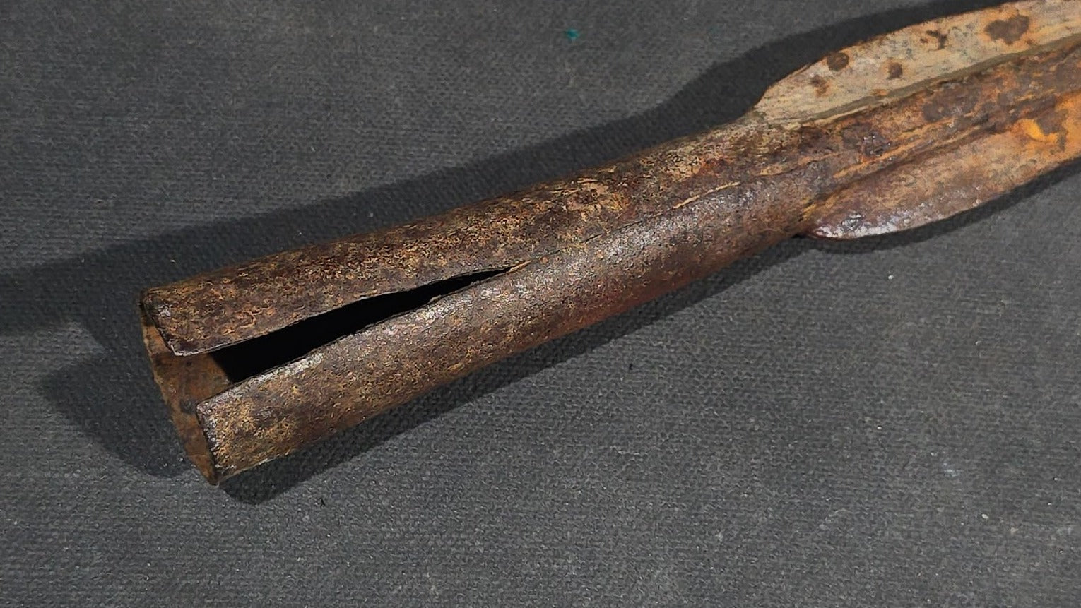 Antique Iron Spearhead with Socket