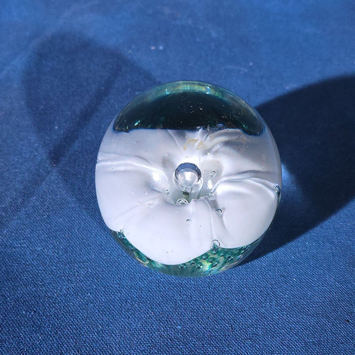 Grouping of 18 Vintage Glass Paperweights including Millefiori, Floral, and Scramble Designs