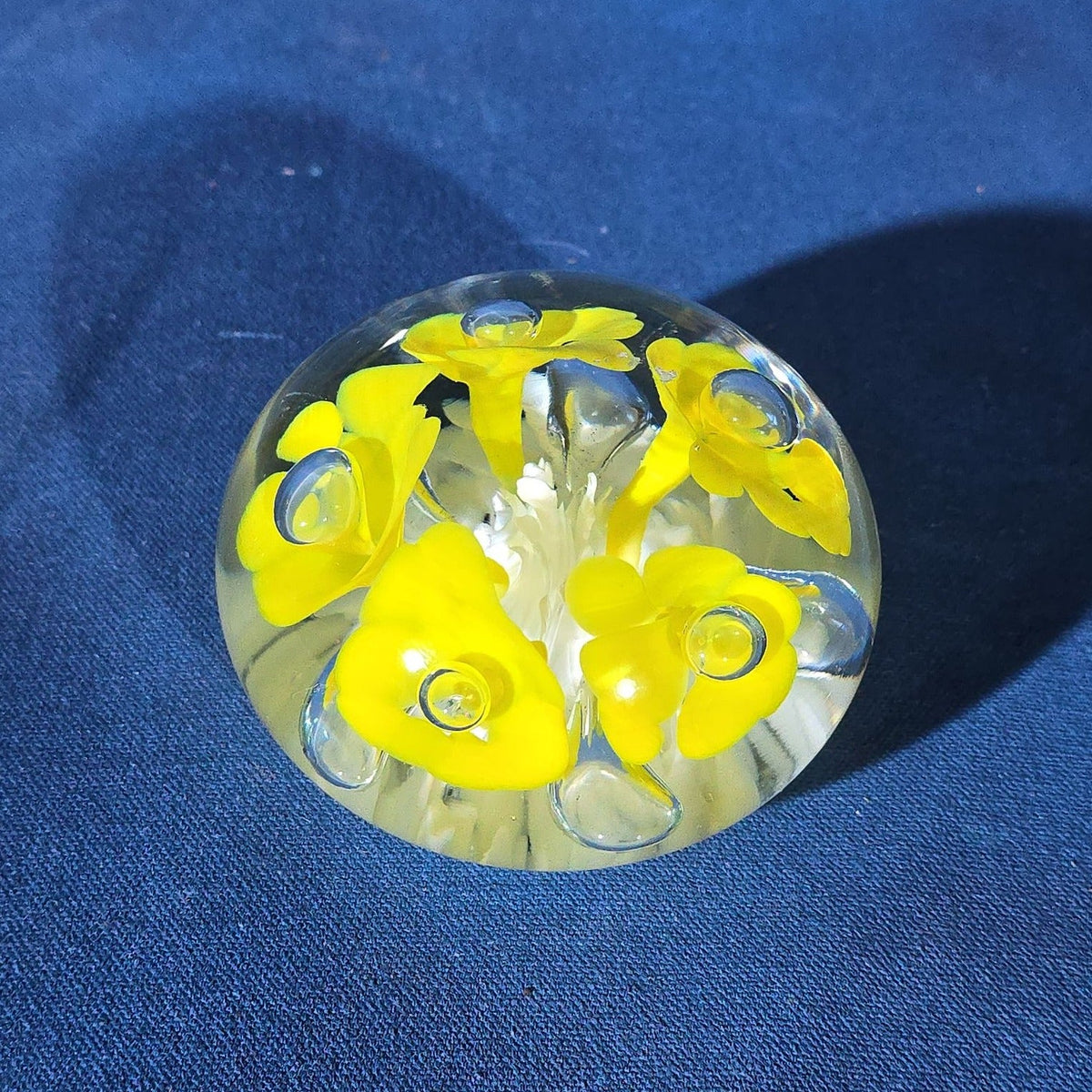 Grouping of 18 Vintage Glass Paperweights including Millefiori, Floral, and Scramble Designs