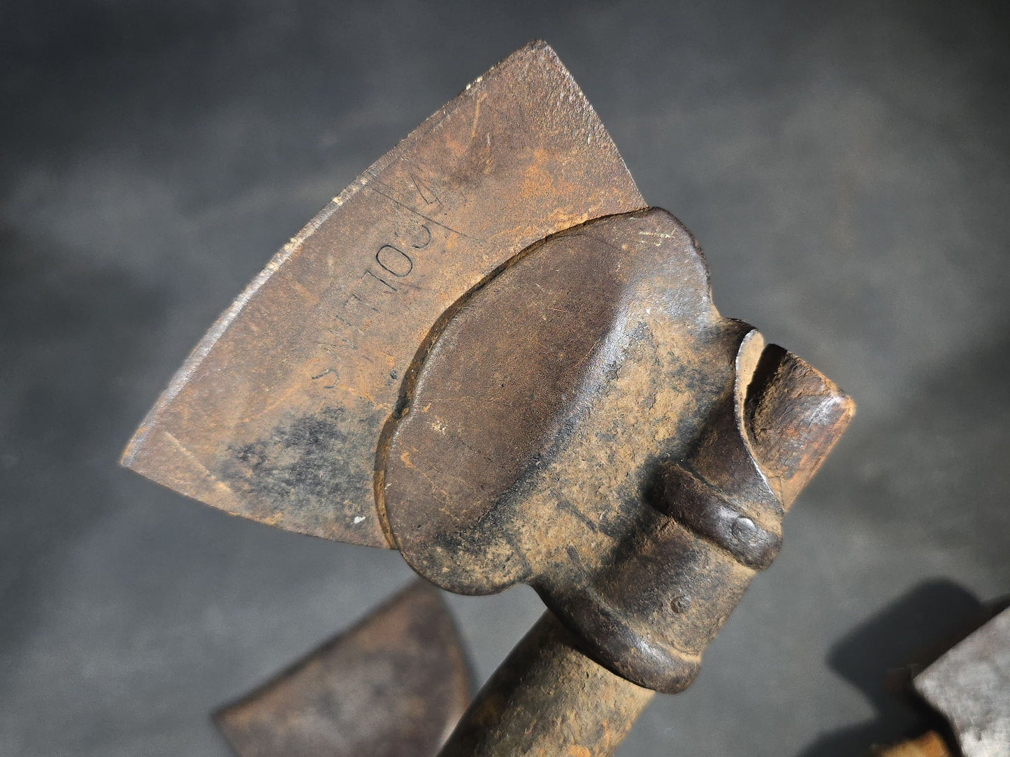 Trio of Antique Hatchets including One Marked Collins
