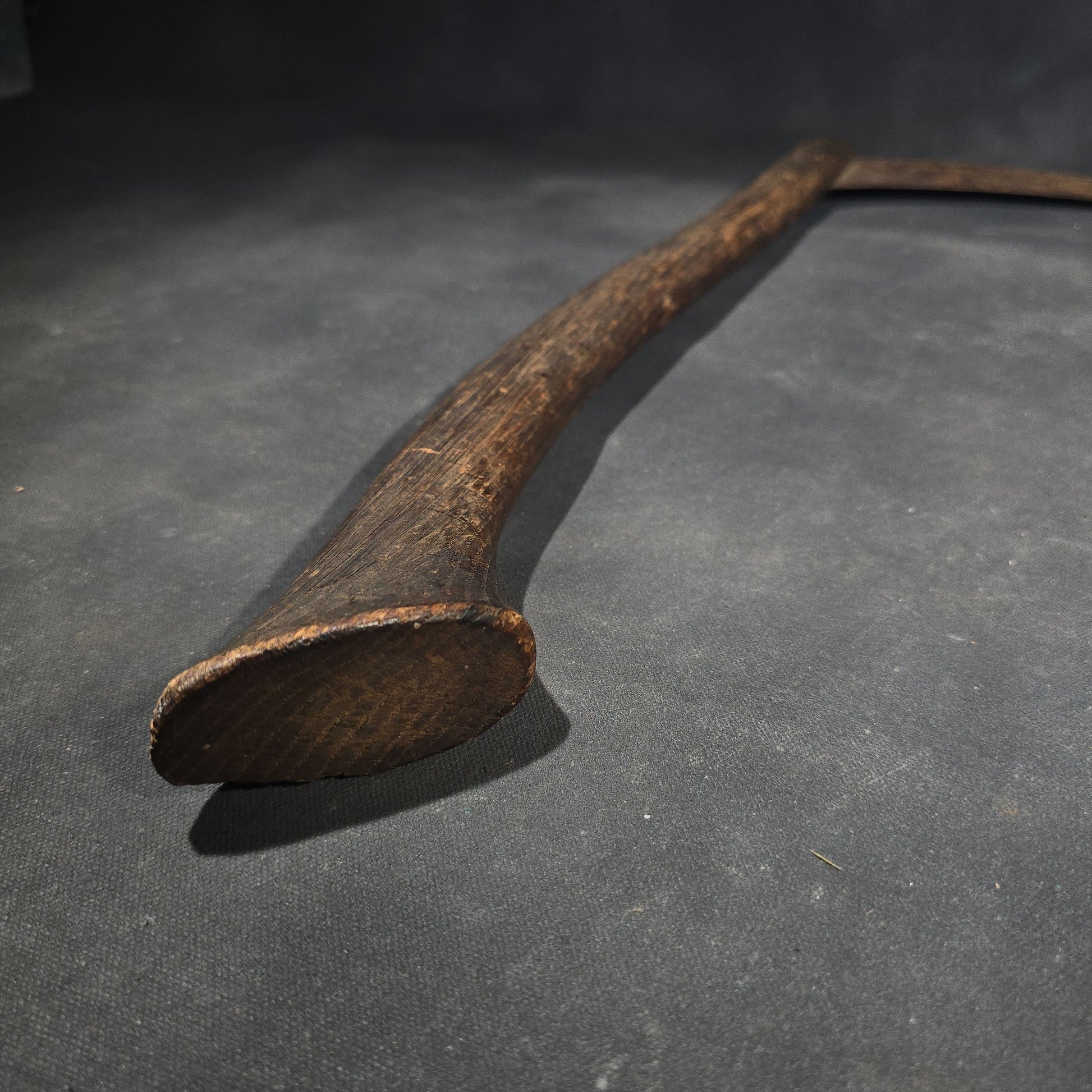 Antique Hand Sickle with Wood Handle
