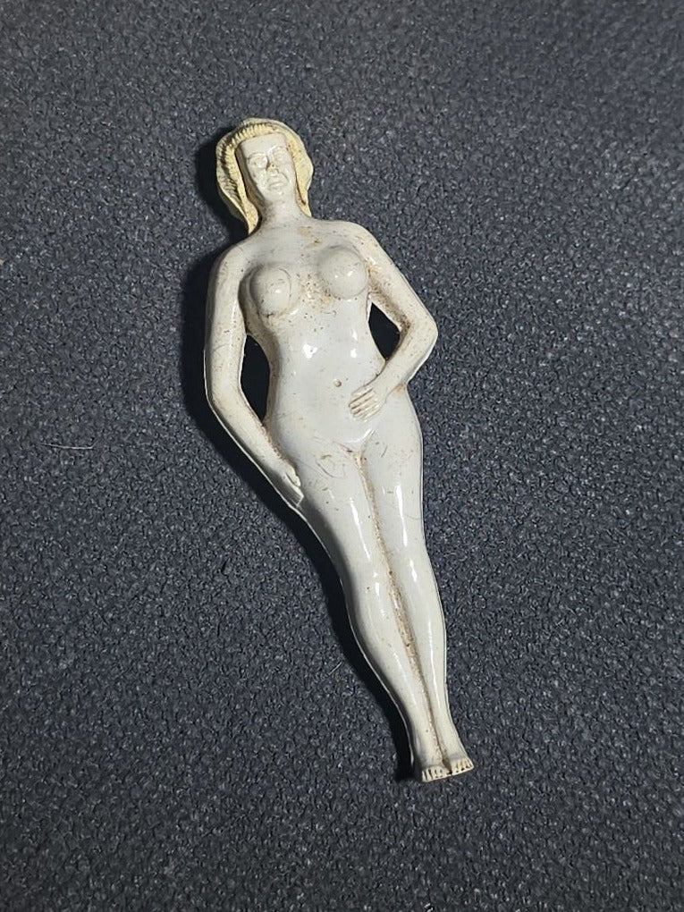 Vintage Miniature Plastic Nude Female Novelty Figure