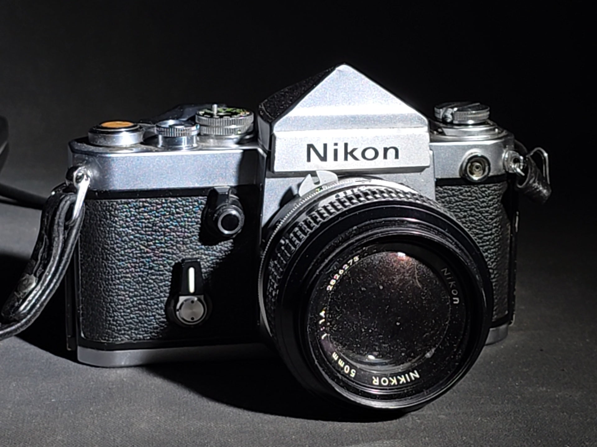Vintage Nikon F2 35mm S.L.R. Film Camera Body with Nikon Nikkor 50mm F/1.4 Lens