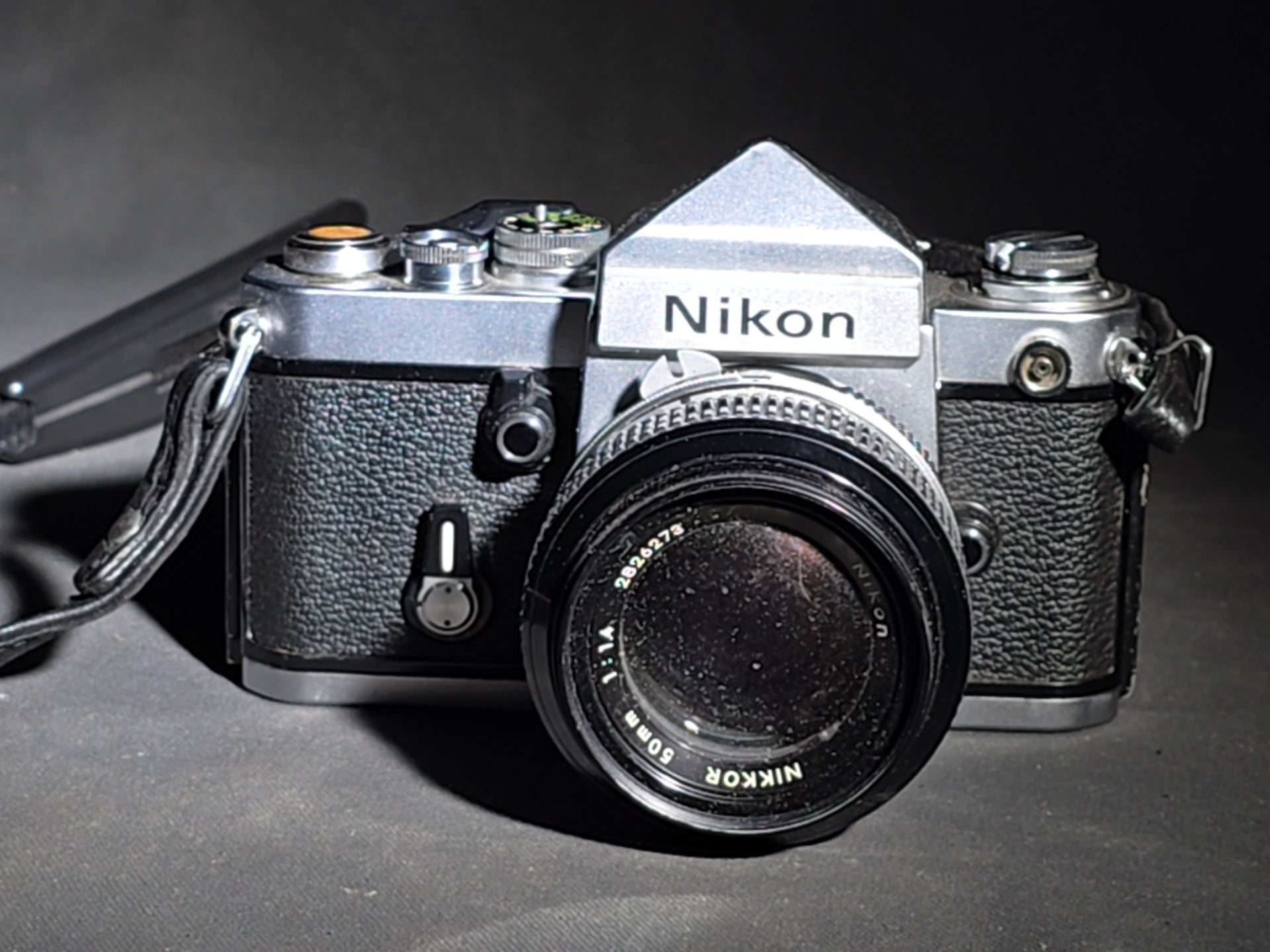 Vintage Nikon F2 35mm S.L.R. Film Camera Body with Nikon Nikkor 50mm F/1.4 Lens