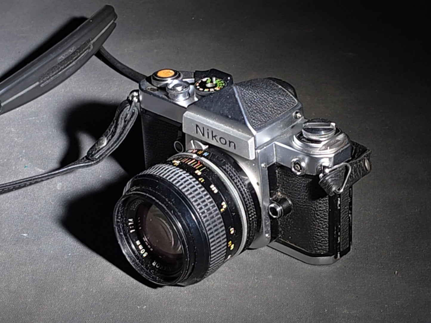 Vintage Nikon F2 35mm S.L.R. Film Camera Body with Nikon Nikkor 50mm F/1.4 Lens