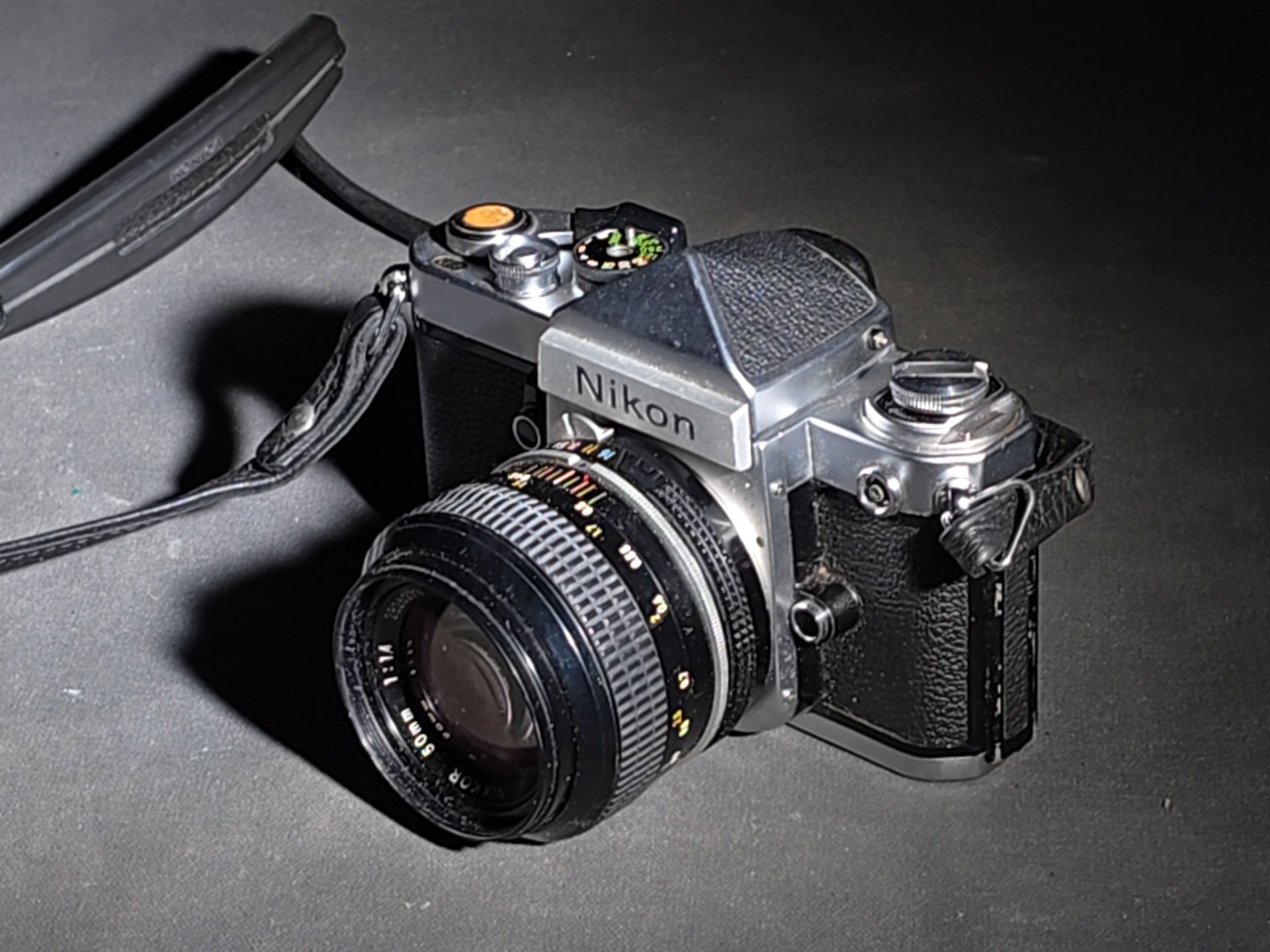 Vintage Nikon F2 35mm S.L.R. Film Camera Body with Nikon Nikkor 50mm F/1.4 Lens