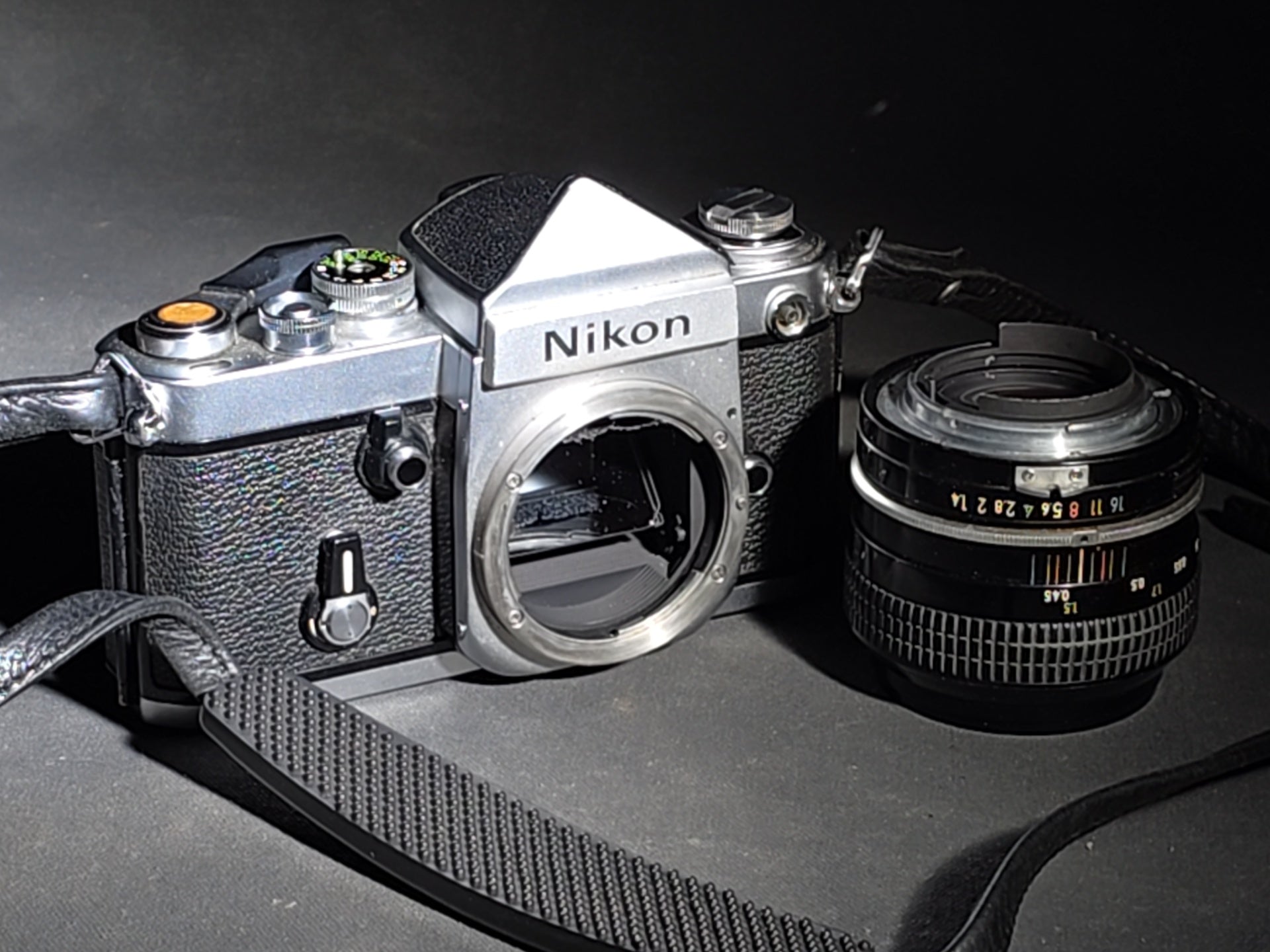 Vintage Nikon F2 35mm S.L.R. Film Camera Body with Nikon Nikkor 50mm F/1.4 Lens