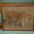Lot 062 - Vintage Pastel Painting on Paper, Tiger, by Gladys Emerson Cook (American, 1894-1977), 24-1/8" W x 19-1/8" H