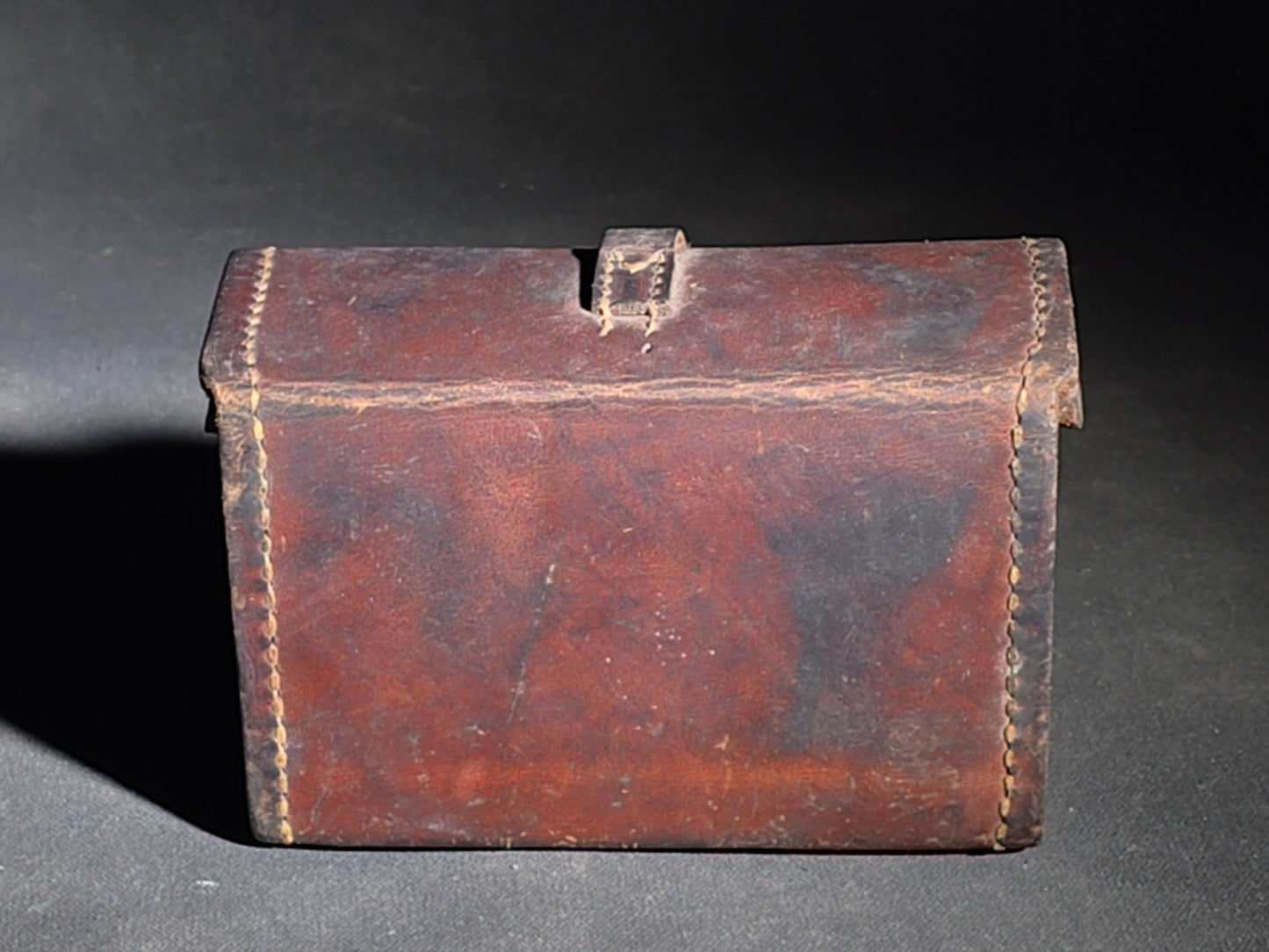 Vintage WWII U.S. Military Leather Ammunition Pouch, Stamped "Sears 1943"