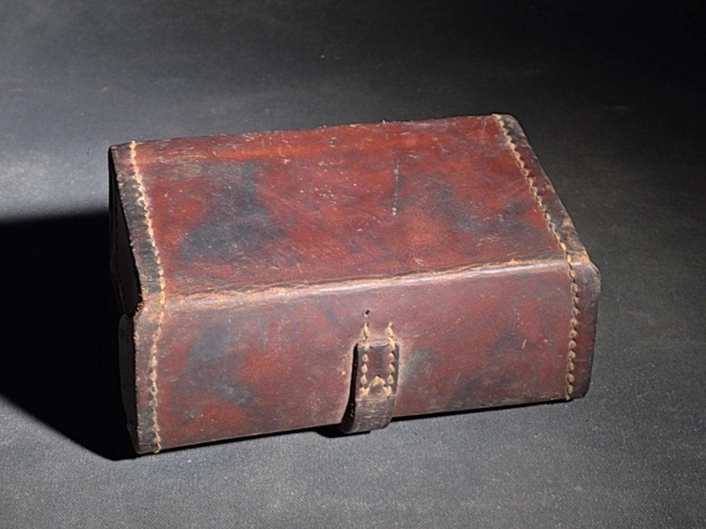 Vintage WWII U.S. Military Leather Ammunition Pouch, Stamped "Sears 1943"