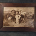 Lot 136 - Antique Framed 1896 Sepia-Toned Print of "Peace" By William Strutt, Also Known as "A Little Child Shall Lead Them," Published by Hanfstaengl, Munich