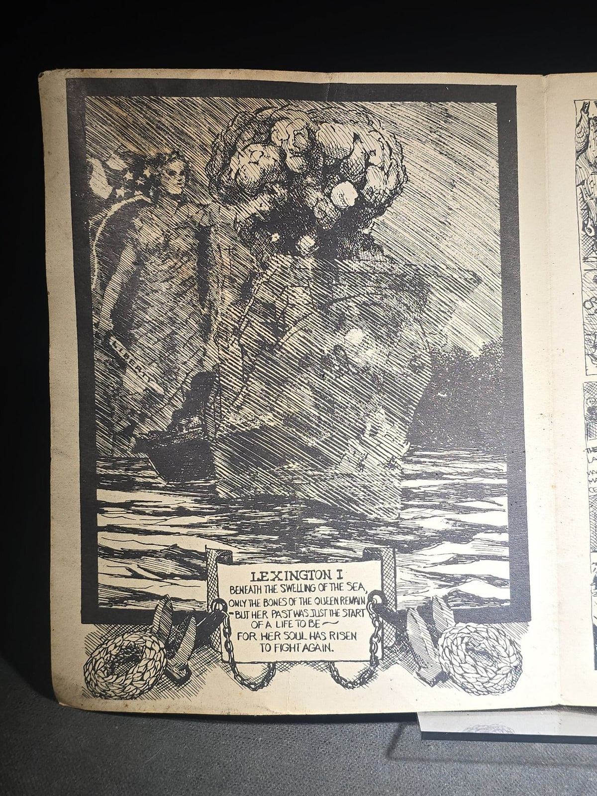 Vintage Illustrated Banquet Program for the 3rd Annual Fore River Graduate Apprentice Association "Trail Blazer" Banquet, Masonic Temple, Quincy, Massachusetts, March 30, 1943, Illustrated by John S. Germans