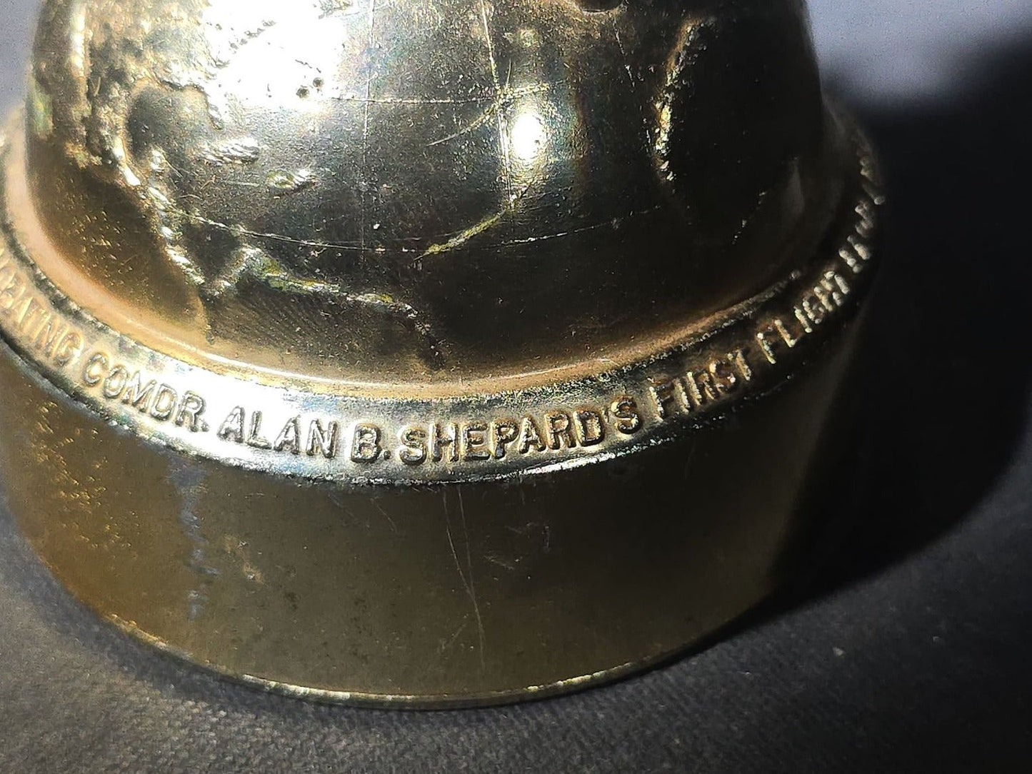 Vintage Metal Rocket Coin Bank Advertising Fairfax County National Bank, Falls Church, Virginia, Commemorating Alan B. Shepard Jr. First American in Space, 1961