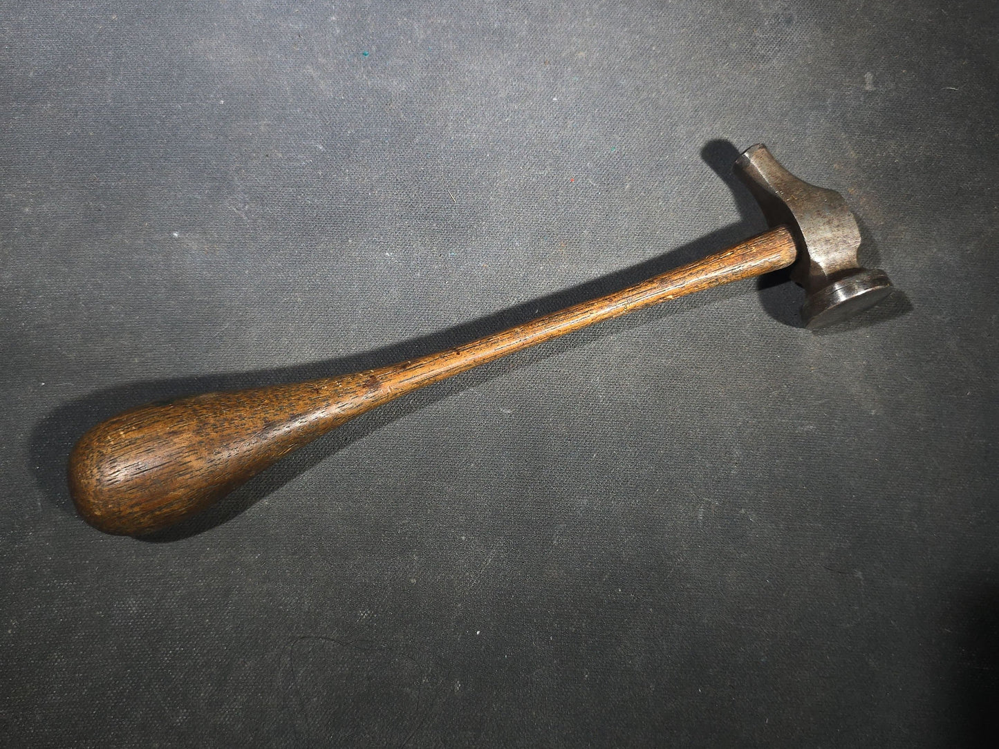 Grouping of Five Antique and Vintage Hammers with Wood Handles including Stubbs and Vaughan & Bushnell Mfg. Co. Chicago