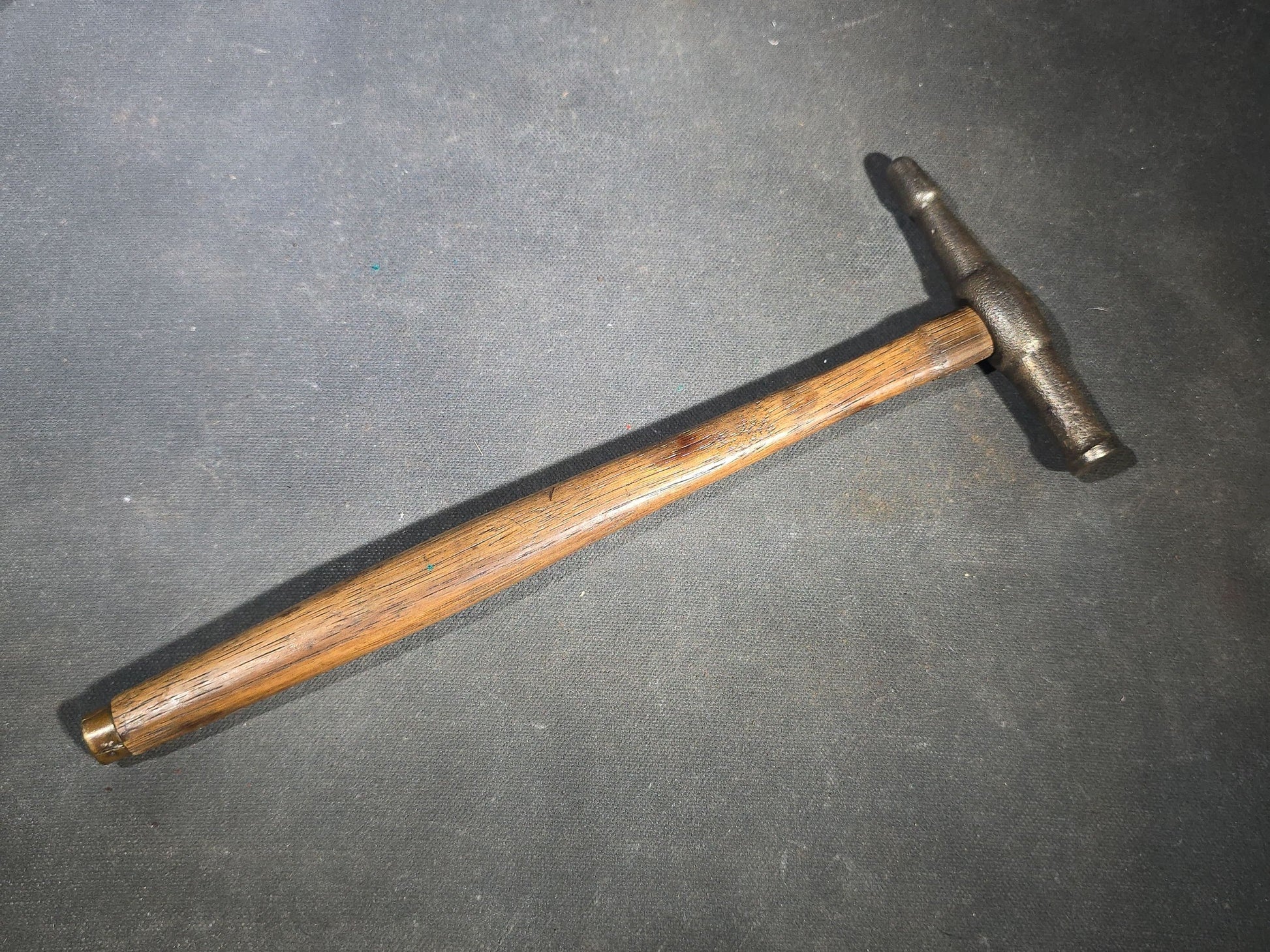 Grouping of Five Antique and Vintage Hammers with Wood Handles including Stubbs and Vaughan & Bushnell Mfg. Co. Chicago