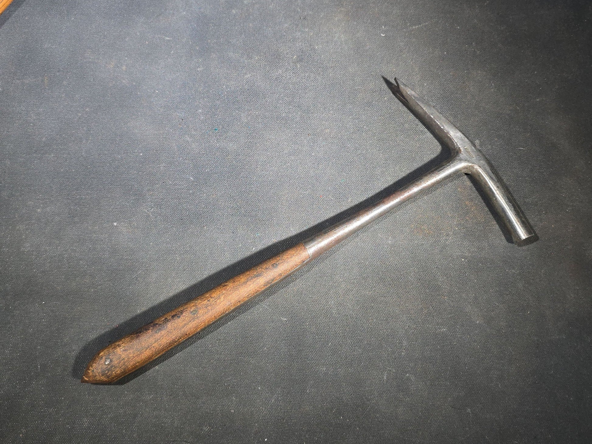 Grouping of Five Antique and Vintage Hammers with Wood Handles including Stubbs and Vaughan & Bushnell Mfg. Co. Chicago