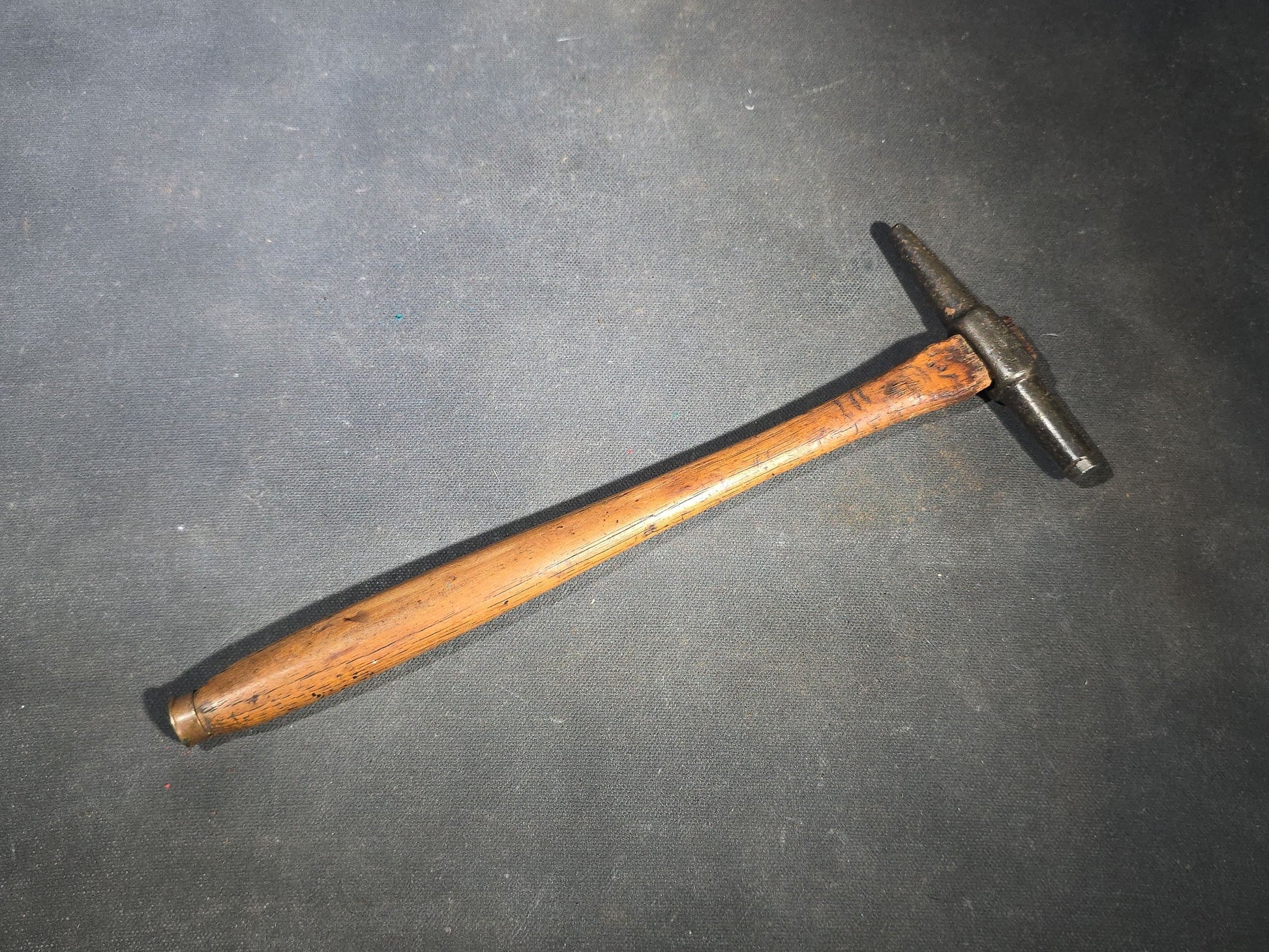 Grouping of Five Antique and Vintage Hammers with Wood Handles including Stubbs and Vaughan & Bushnell Mfg. Co. Chicago