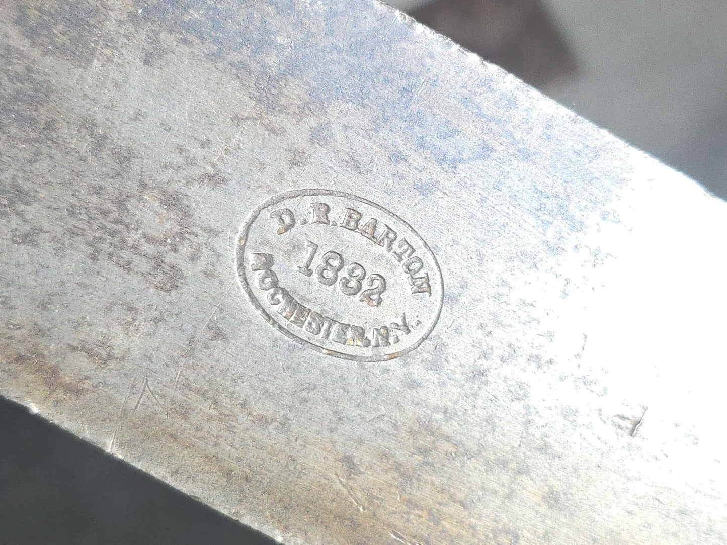 Grouping of Five Antique Chisels with Wood Handles including Butcher Cast Steel