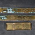 Lot 073 - Trio of Antique Tiffany Studios New York Bronze Doré Desk Accessories Including Two Blotter Ends and a Pen Tray, Graduate Pattern No. 1798 and No. 1796