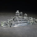 Lot 072 - Antique Pressed Glass Battleship Candy Container