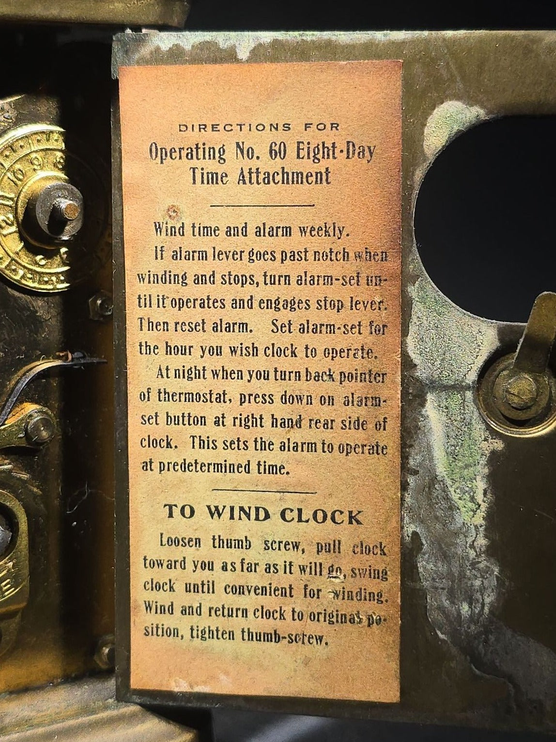 Antique Waterbury Clock Co. No. 60 Eight-Day Brass Carriage Clock with Jeweled Movement, Roman Numeral Dial, and Key