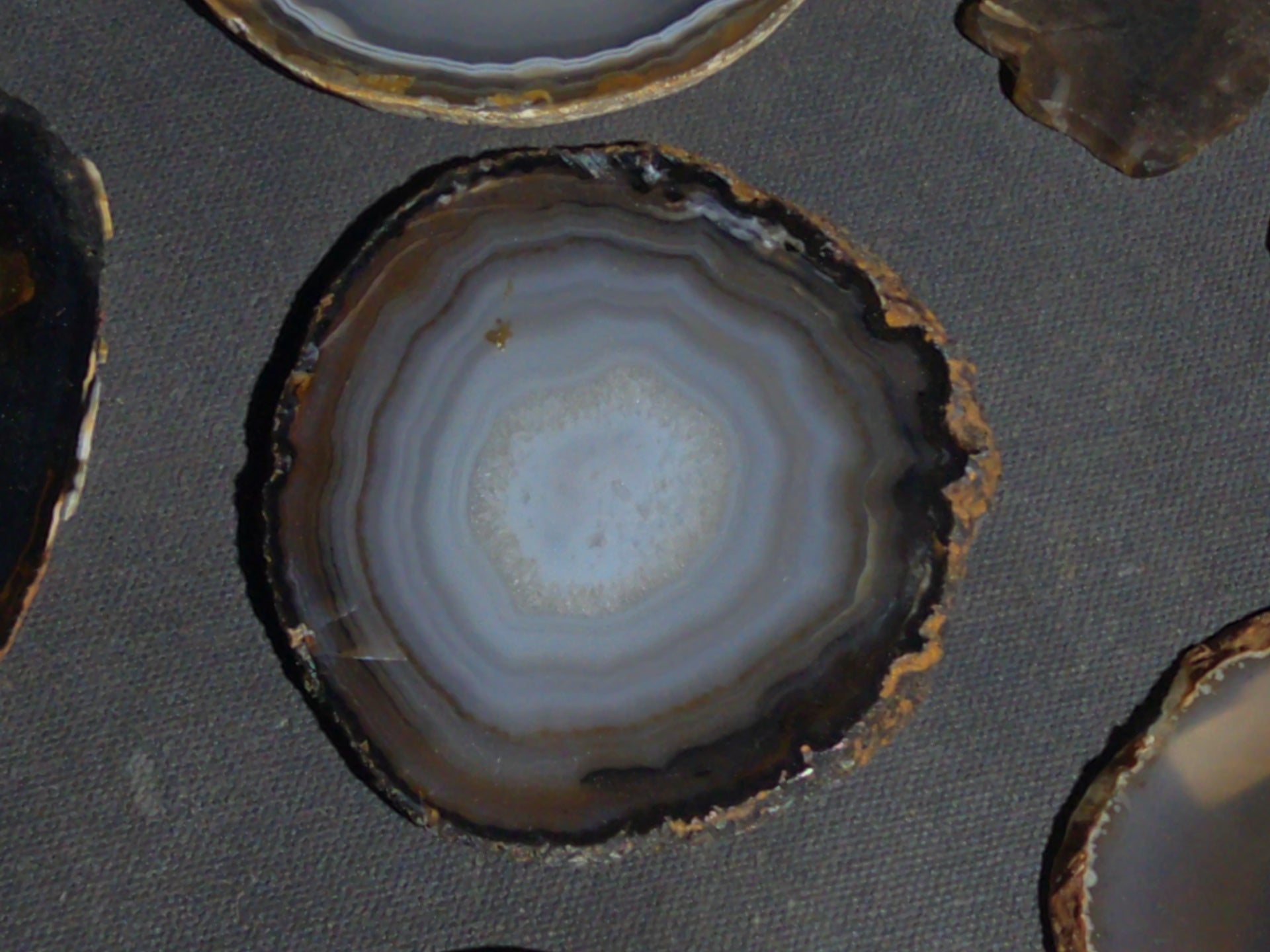 Grouping of 15 Polished Agate Slices