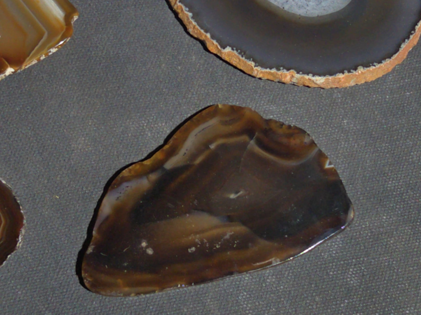Grouping of 15 Polished Agate Slices