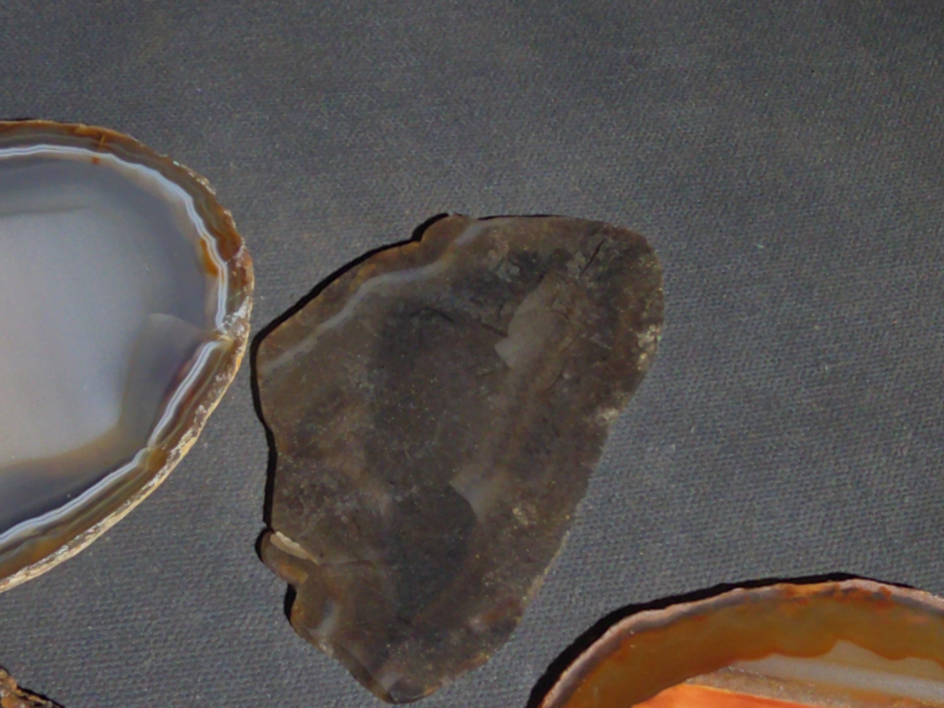 Grouping of 15 Polished Agate Slices